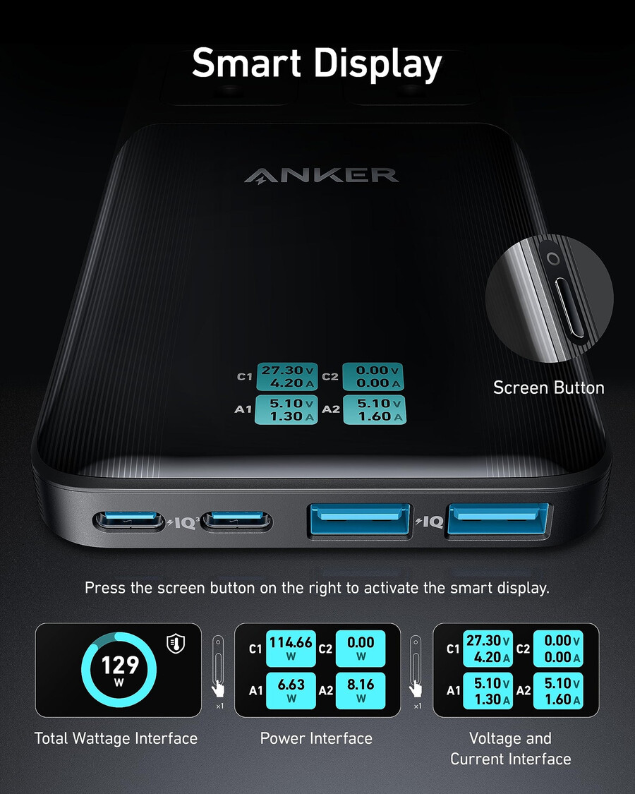 anker prime 6-in-1 -latausasema 140 w