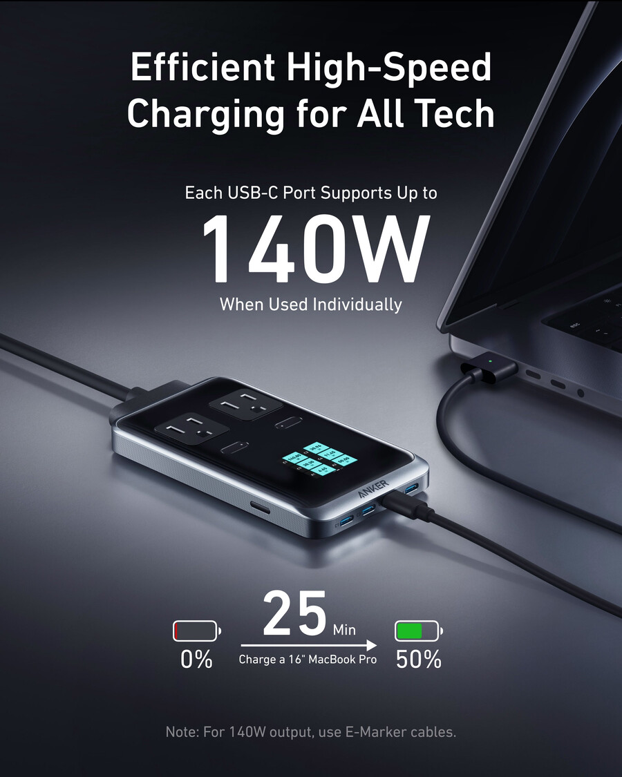 anker prime -latausasema 8-in-1 240 w