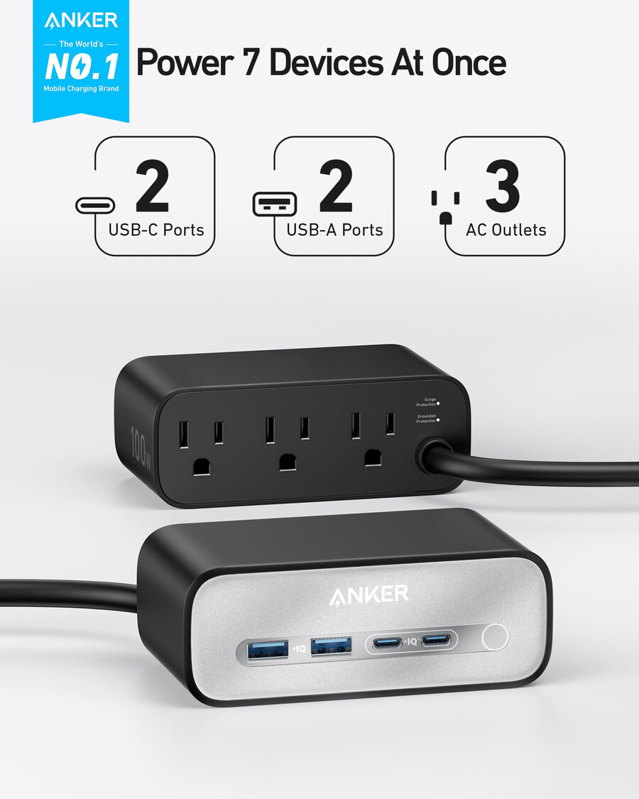anker-latausasema 7-in-1 100 w