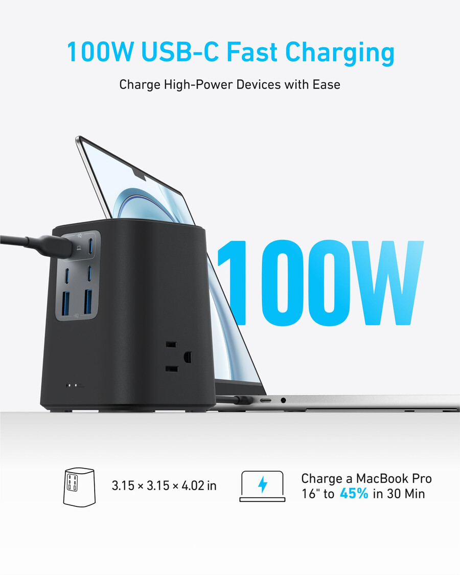 anker-latausasema 9-in-1 100 w