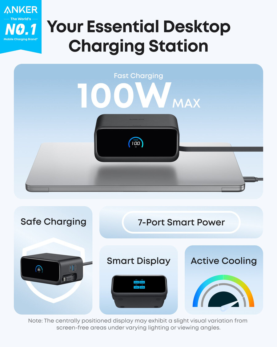 anker nano -latausasema 7-in-1 100 w