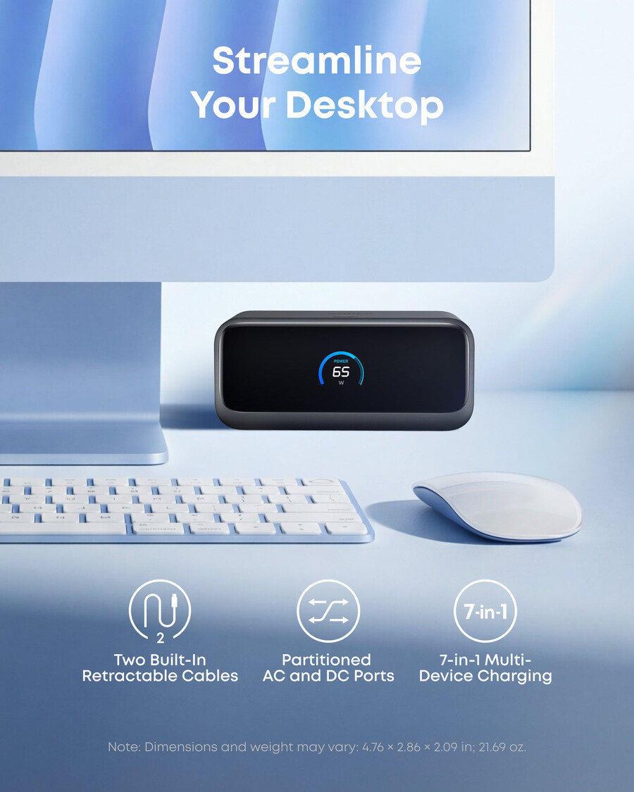 anker nano -latausasema 7-in-1 100 w
