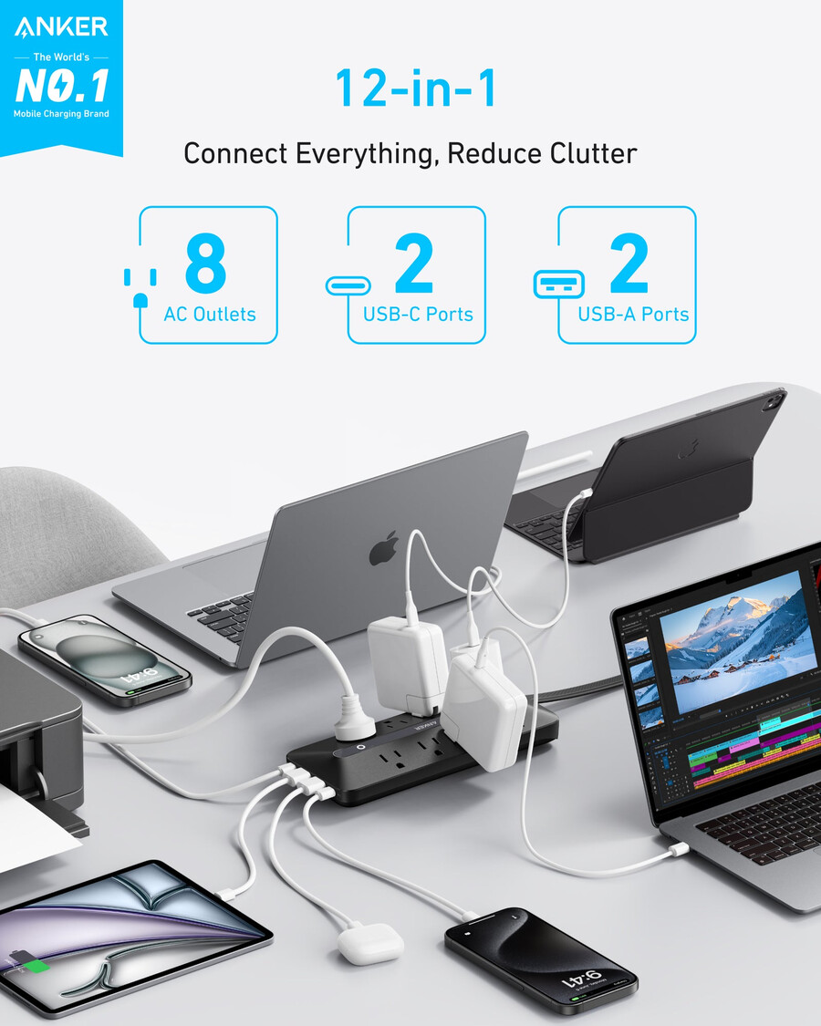 anker usb-jatkojohto 12-in-1 35w