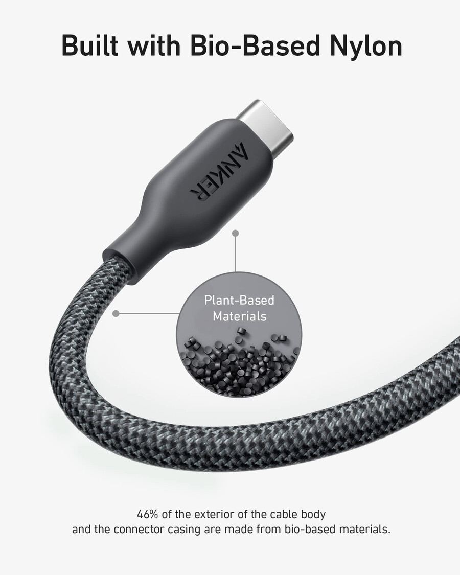 anker 543 usb-c - usb-c -kaapeli 240 w 3 m