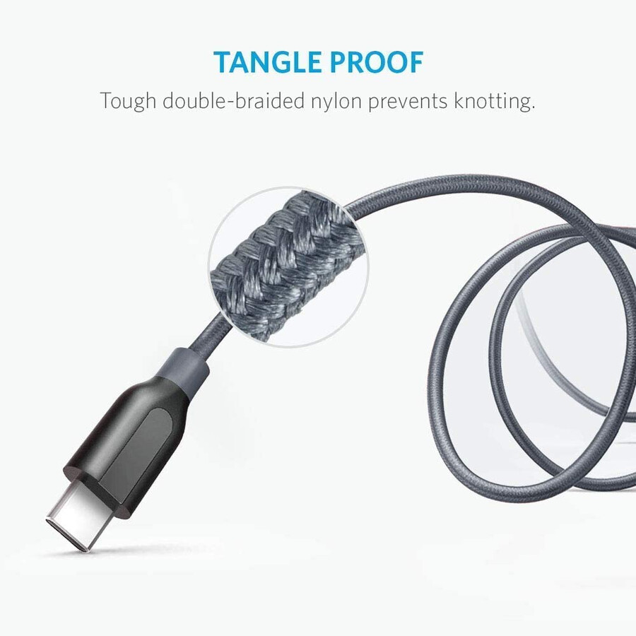 anker powerline usb c - usb 3.0 -kaapeli 3 jalkaa 6 jalkaa