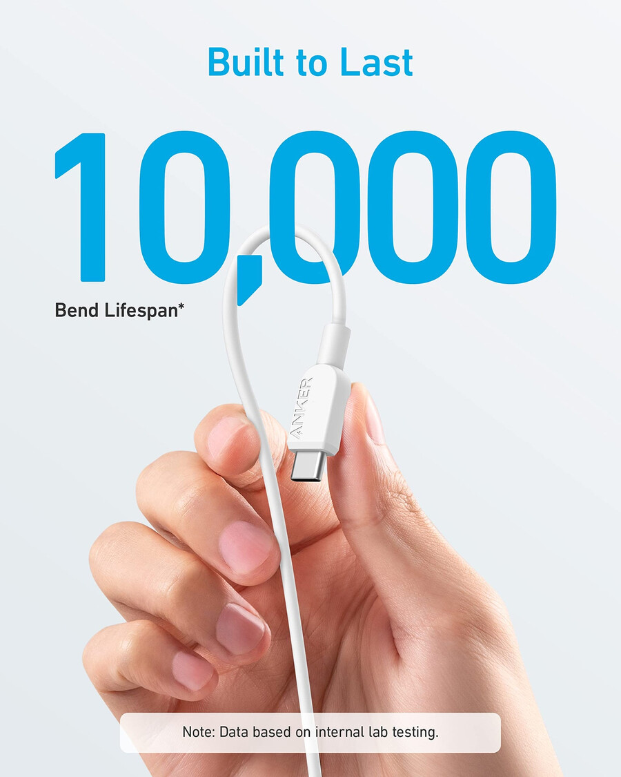 anker 310 usb-c–usb-c-kaapeli 3 jalkaa