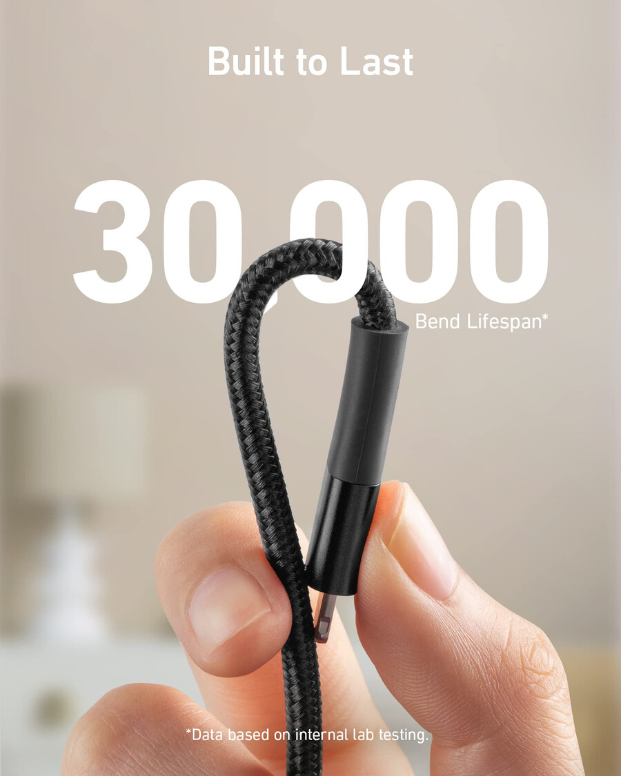 anker 551 usb-a–lightning-kaapeli 3 jalkaa 6 jalkaa 10 jalkaa