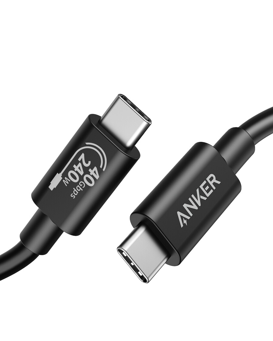 anker 515 usb-c - usb-c -kaapeli thunderbolt 4 -yhteensopiva