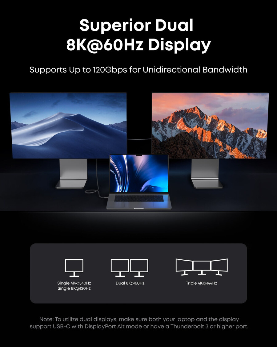 anker prime thunderbolt 5 -kaapeli 33 jalkaa 17 jalkaa 80 gbps 240 w