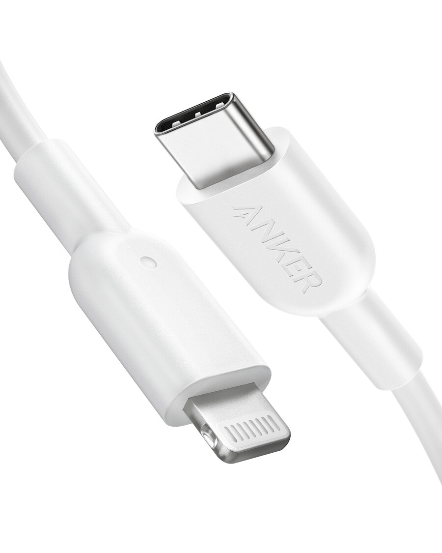 anker 321 usb-c–lightning-kaapeli 3 jalkaa 6 jalkaa 10 jalkaa