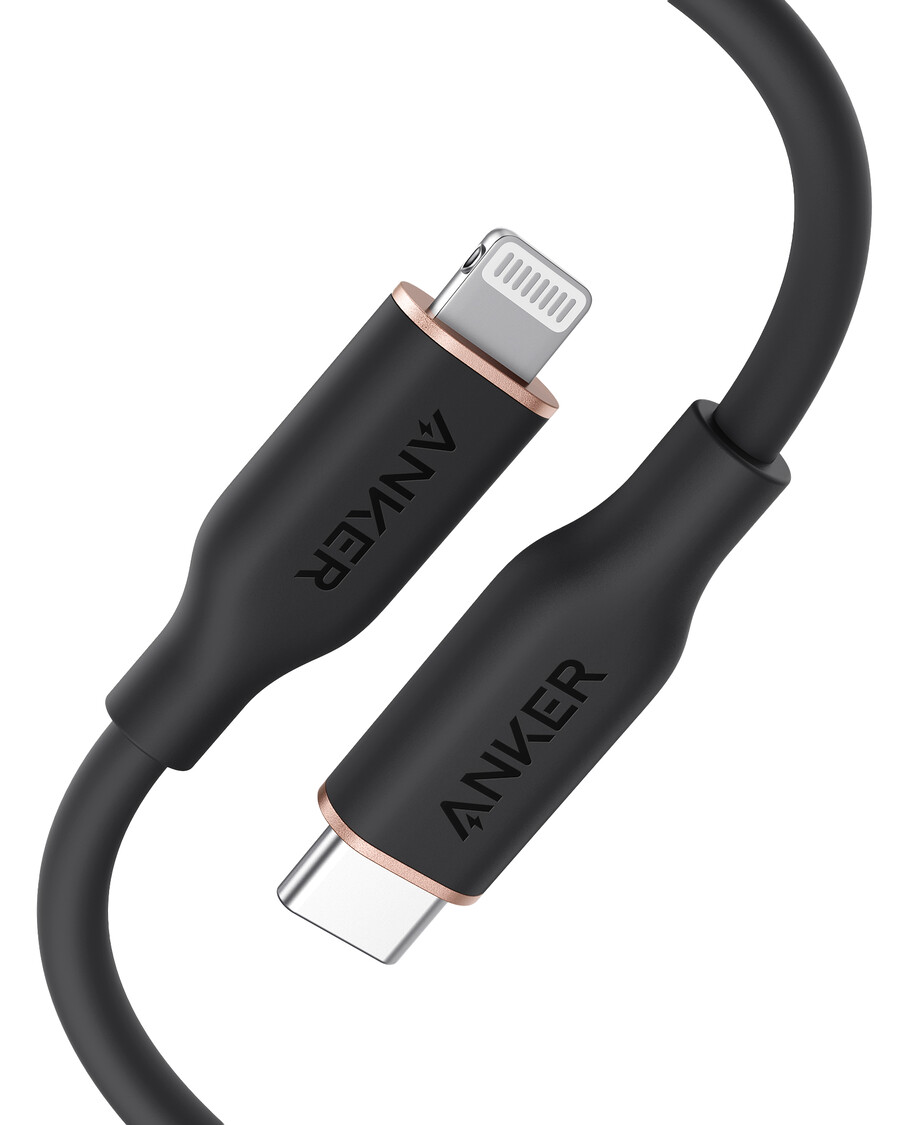 anker 641 usb-c - lightning-kaapeli flow silikoni