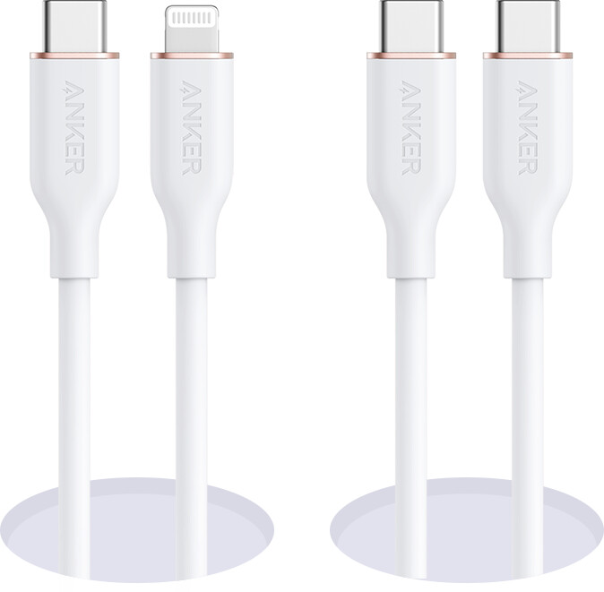 anker 641 usb-c - lightning-kaapeli flow silikoni