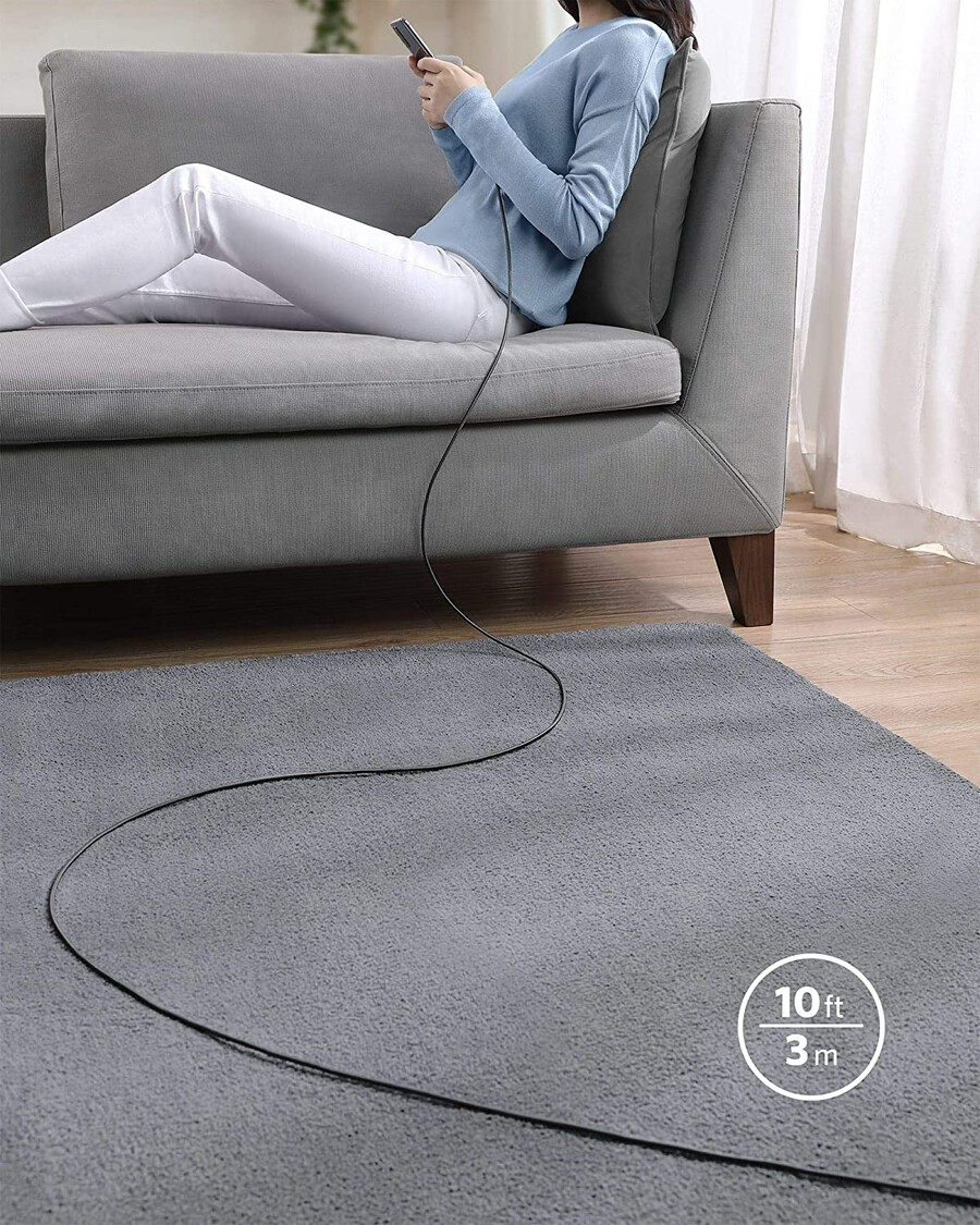 uusi nailoninen usb-c - usb-c 100 wn kaapeli 3 m