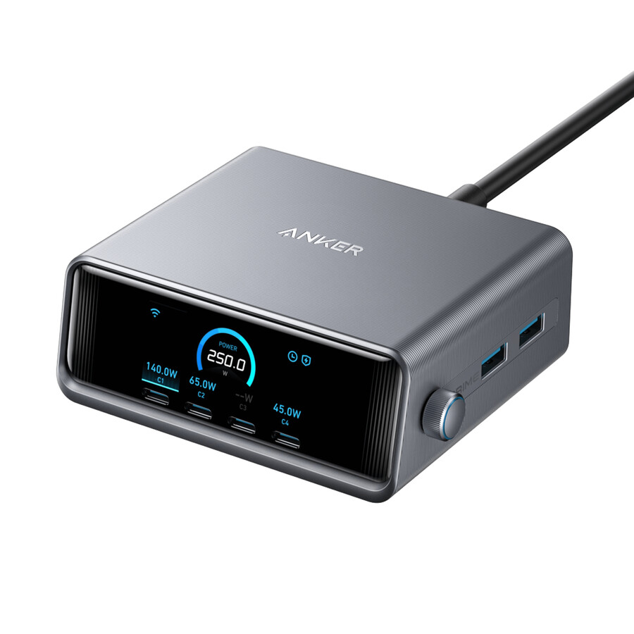 anker prime -laturi 250 w 6 porttia ganprime