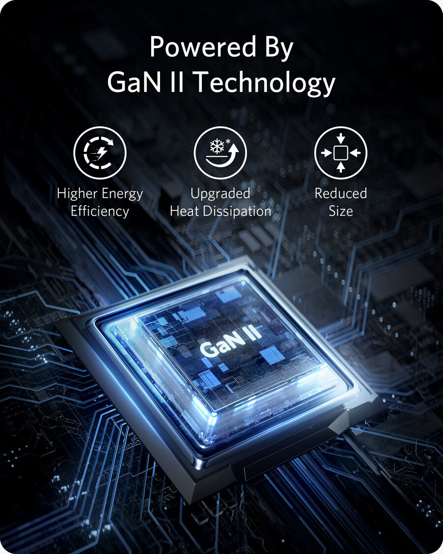 anker 715 laturi nano ii 65w 2 kpl