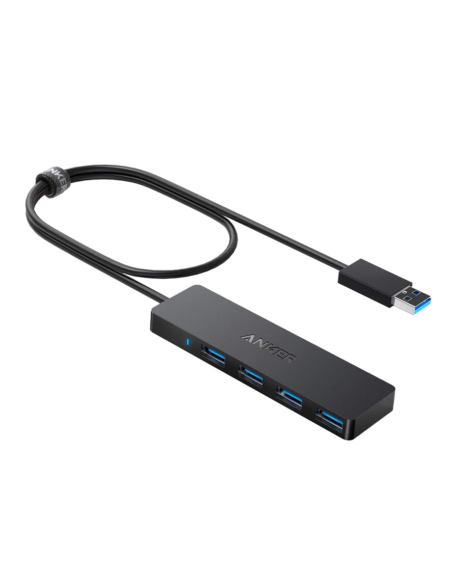 anker ultra slim 4-porttinen usb 3.0 -datakeskitin