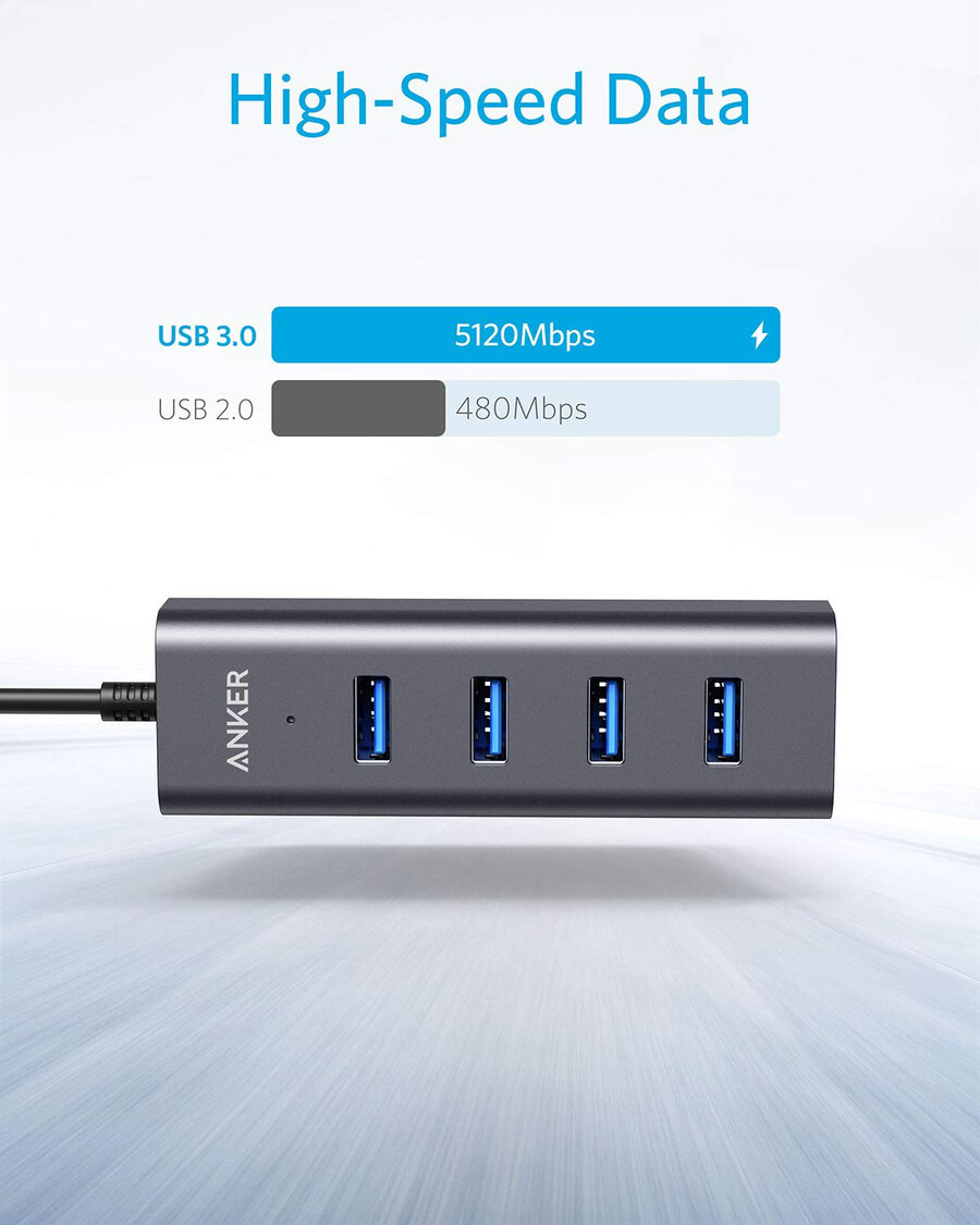 usb-c - 4-porttinen usb 3.0 -keskitin