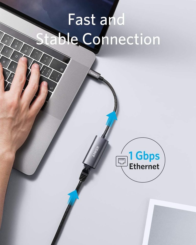 anker powerexpand usb-c - gigabitin ethernet-sovitin