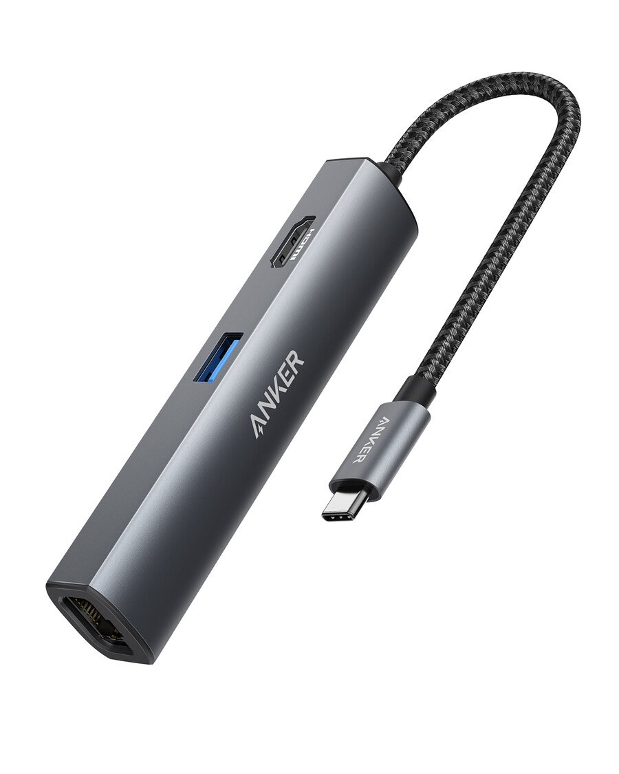anker 533 usb-c-keskitin 5-in-1 ohut