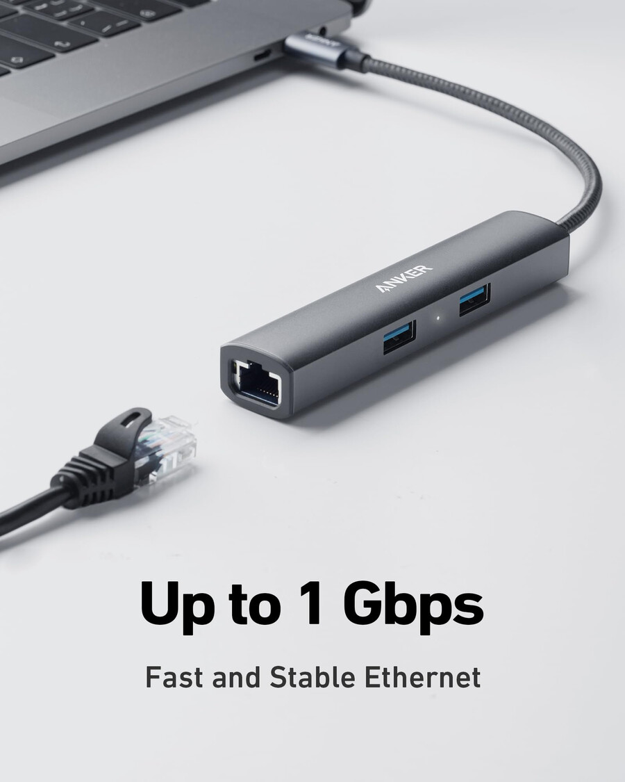 anker 533 usb-c-keskitin 5-in-1 ohut