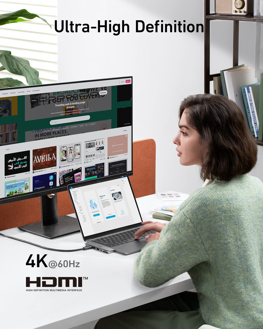 anker 547 usb-c-keskitin 7-in-2 macbookille