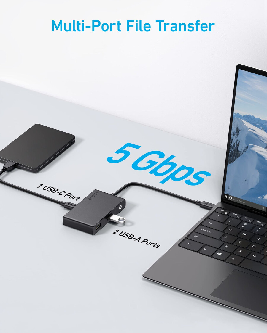 anker 322 usb-c-keskitin 5-in-1