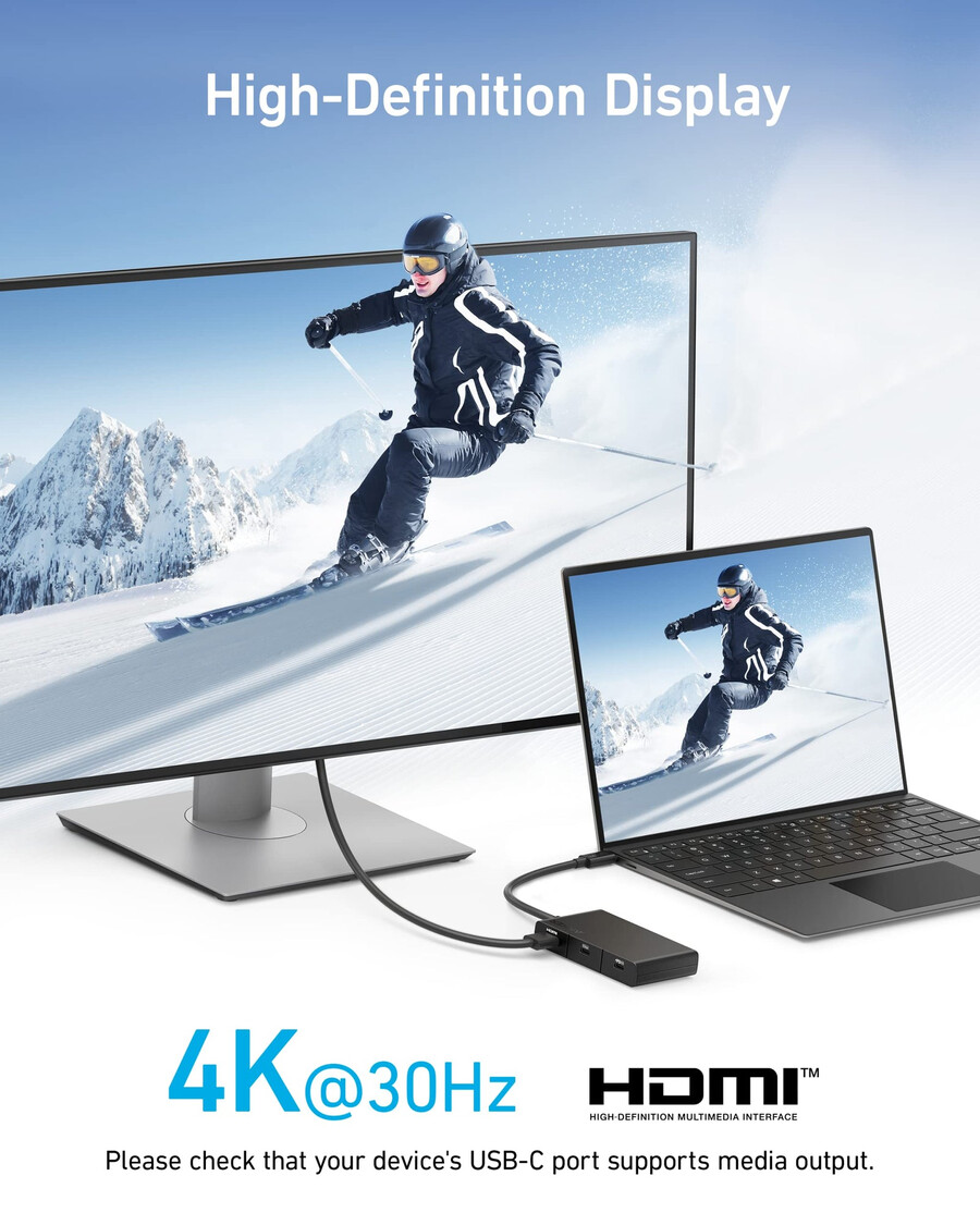 anker 322 usb-c-keskitin 5-in-1