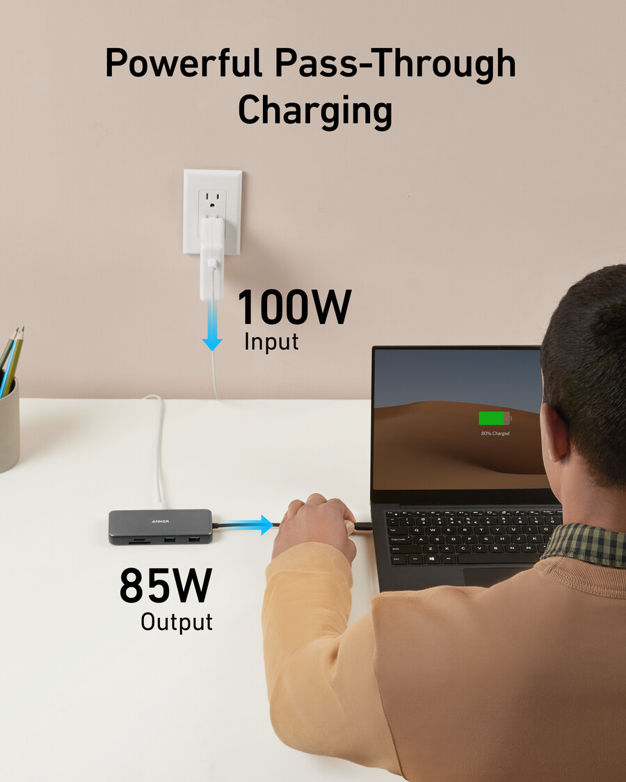 anker 555 usb-c-keskitin 8-in-1