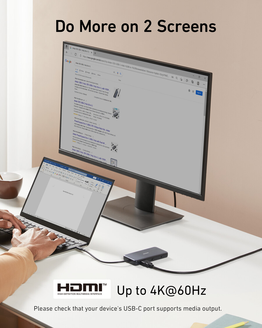 anker 555 usb-c-keskitin 8-in-1