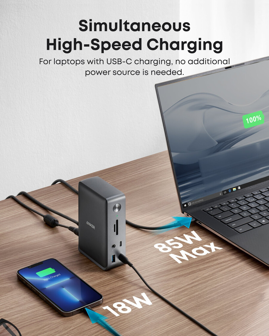 anker 575 usb-c -telakointiasema 13-in-1