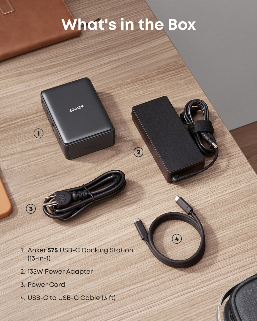 anker 575 usb-c -telakointiasema 13-in-1