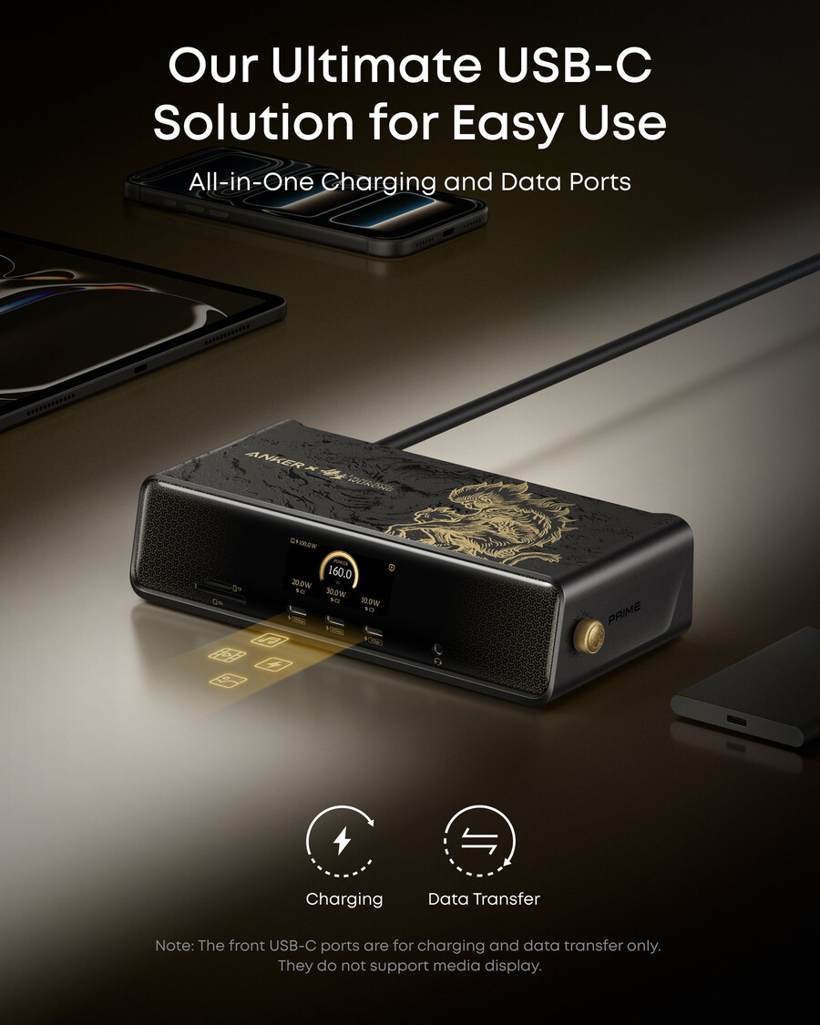 anker × black myth wukong edition anker prime -telakointiasema 14-in-1 kolme näyttöä displaylink ja dl7400