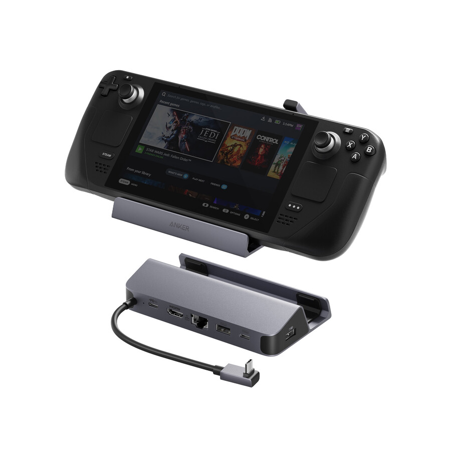 anker usb-c -keskitin 6-in-1 kannettavalle pelikonsolille