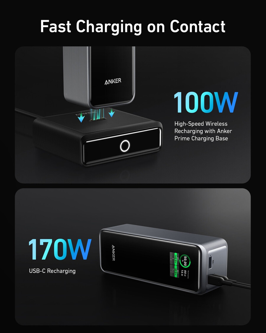 anker prime 27 650 mahn varavirtalähde 250 w ja 100 wn latausteline