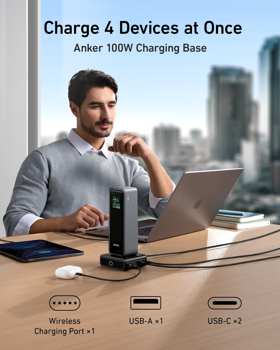 anker prime 27 650 mahn varavirtalähde 250 w ja 100 wn latausteline