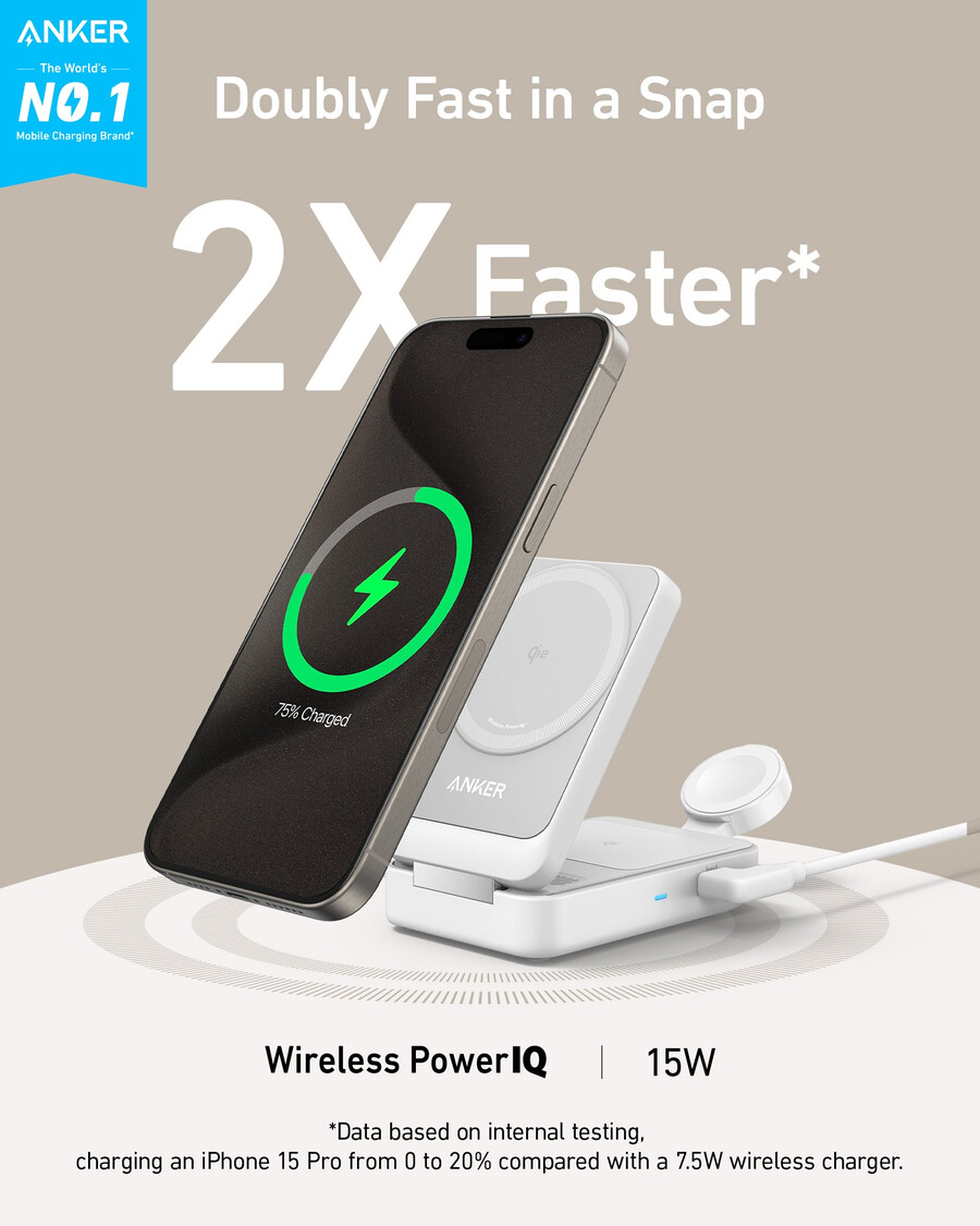 anker maggo langaton latausasema taittuva 3-in-1
