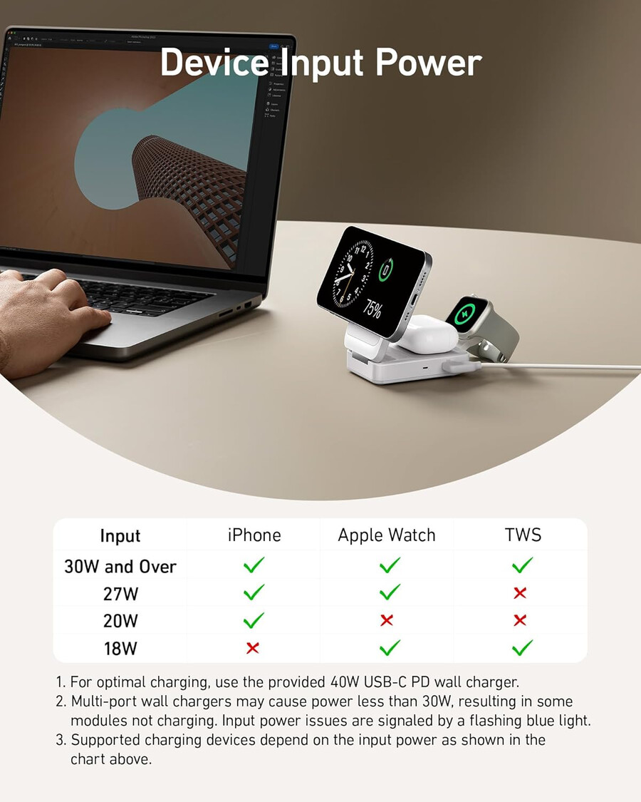 anker maggo langaton latausasema taittuva 3-in-1