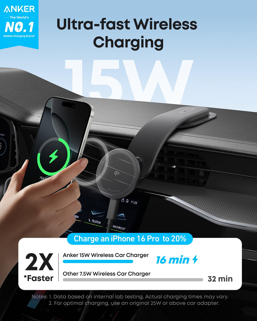 anker maggo langaton latausasema ja anker nano langaton autolaturi