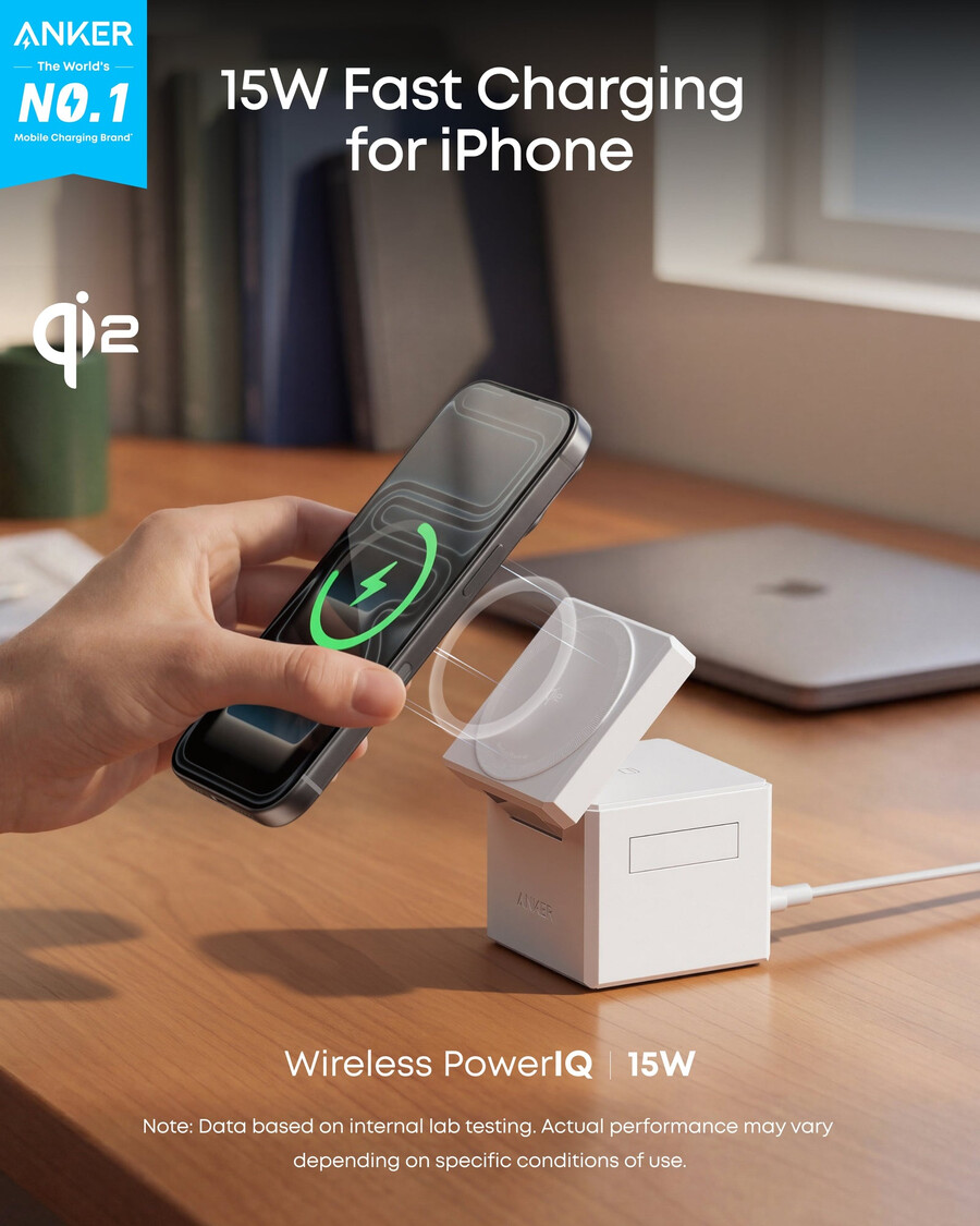 anker 3-in-1 cube qi2lla
